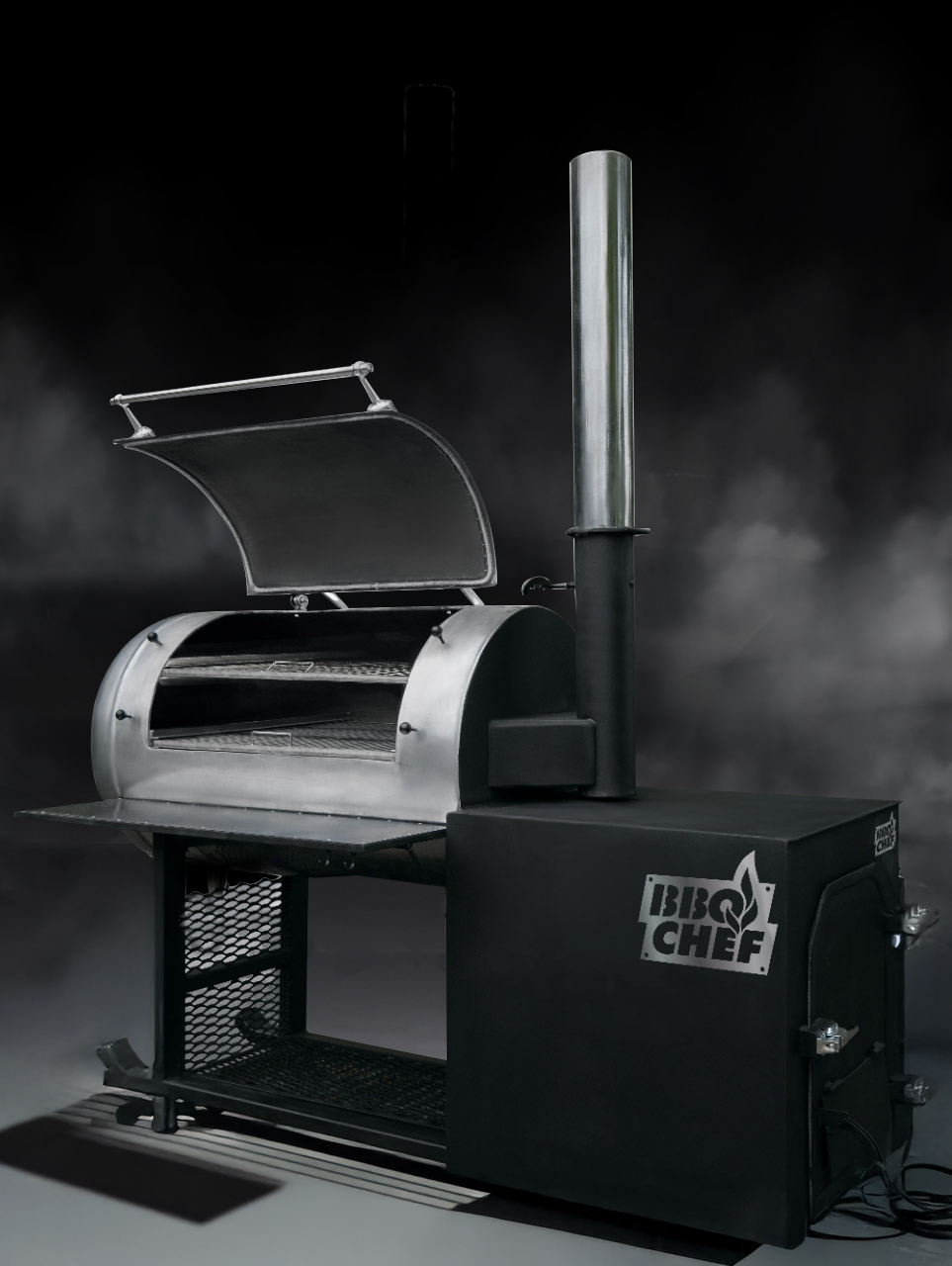 Стаціонарний однокамерний реверсний смокер BBQ Chef - Зображення 4