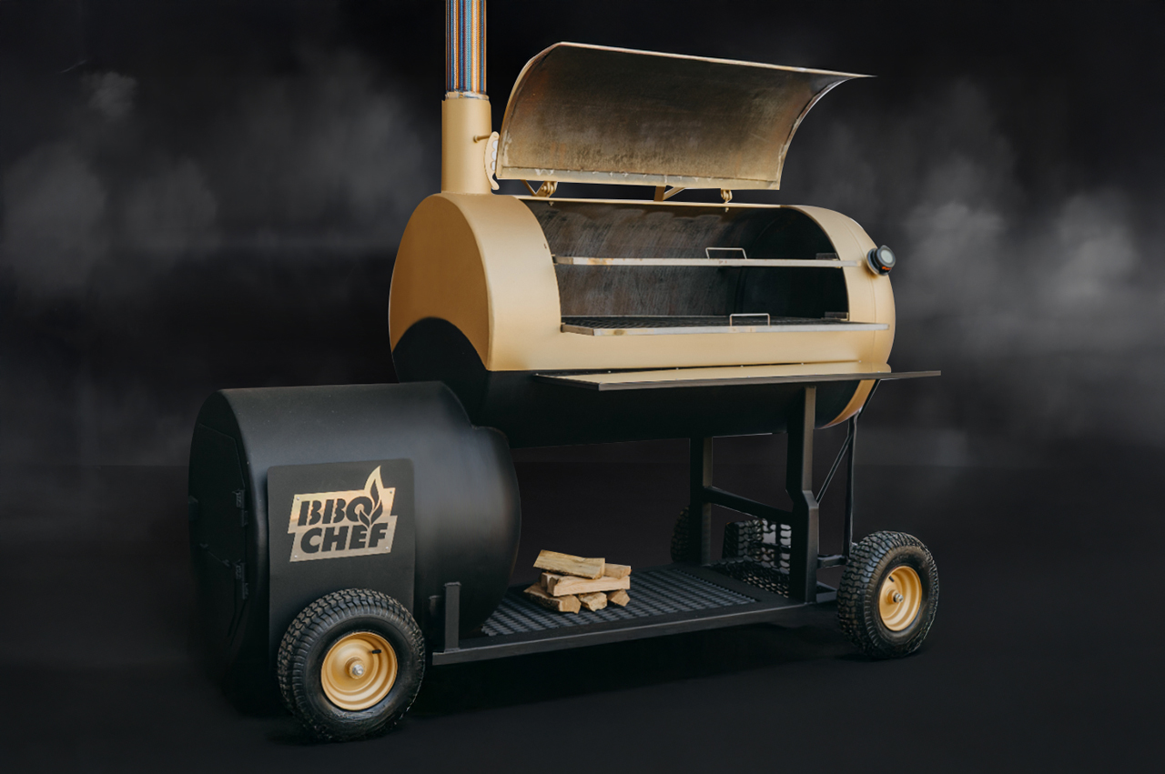 Однокамерний реверсний смокер на колесах BBQ Chef - Зображення 5