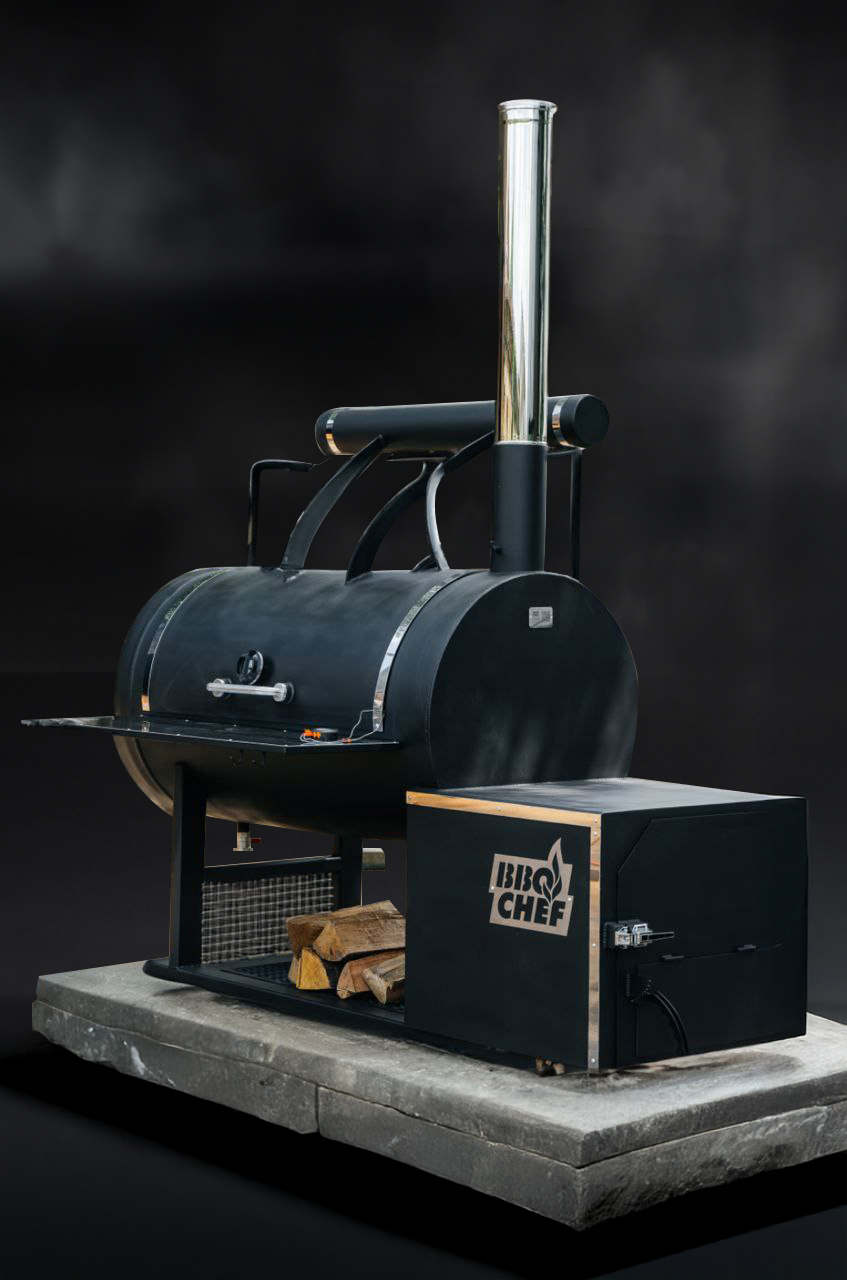 Стаціонарний однокамерний реверсний смокер BBQ Chef - Зображення 3