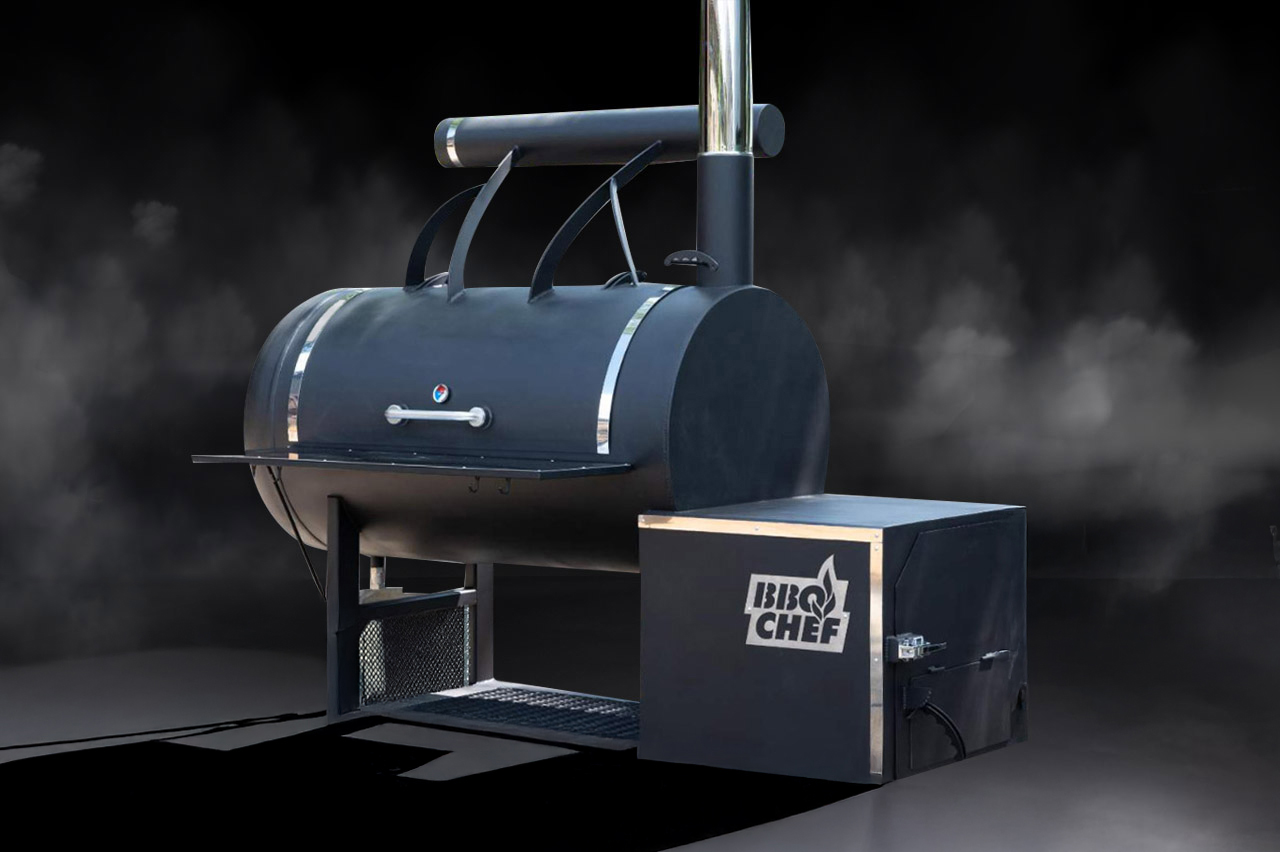 Стаціонарний однокамерний реверсний смокер BBQ Chef